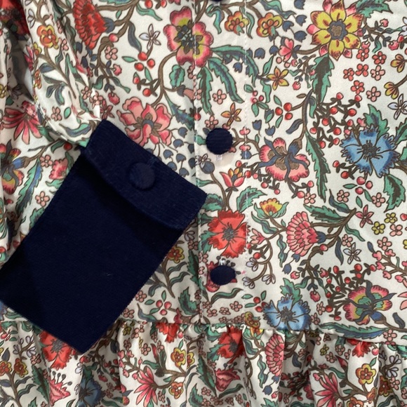 NWT Smith & Quinn Sorento Provincial Paisley Dress w/Corduroy Buttons & Cuffs - Picture 3 of 6